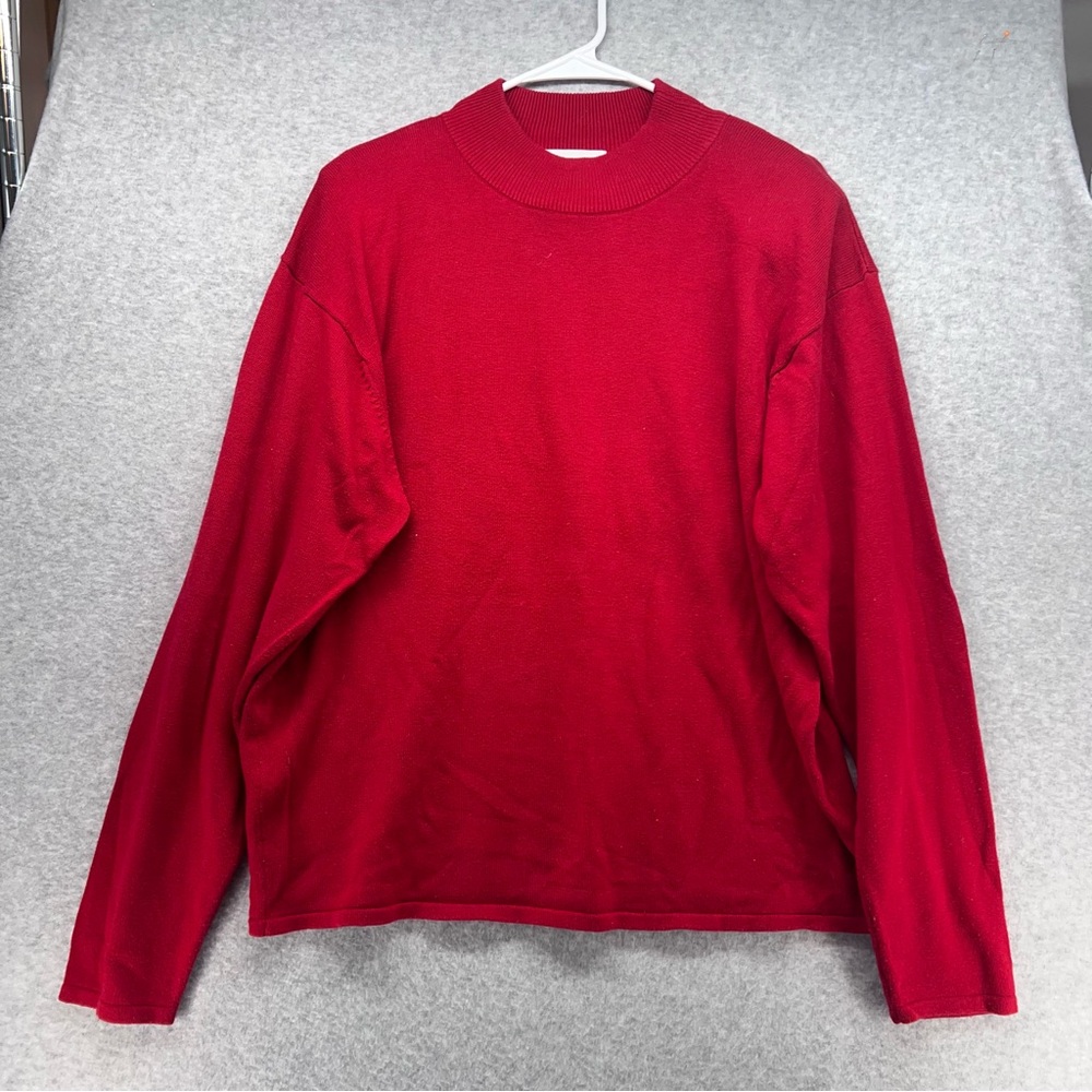Casual Corner Red Turtleneck Sweater